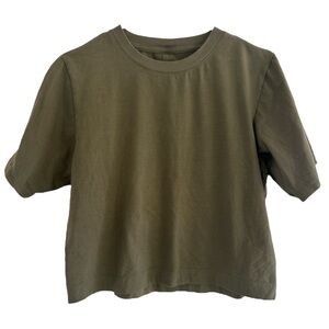All in Motion Olive Green Women Workout Top| Size S